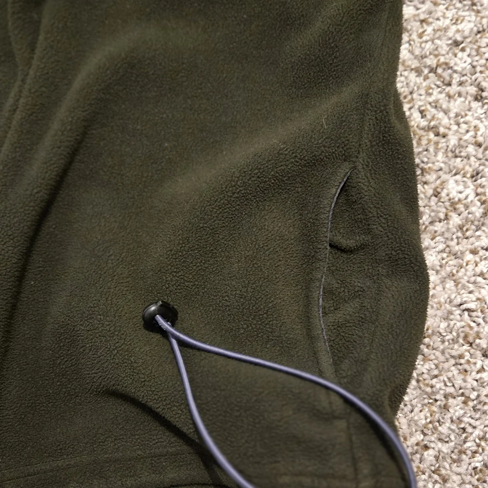 Izod Men's Zip Up Sweater in Dark Olive - Picture 11 of 14